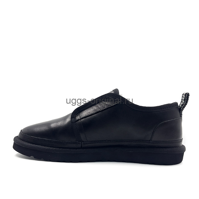 Flex Slippers Leather Black (кожа)