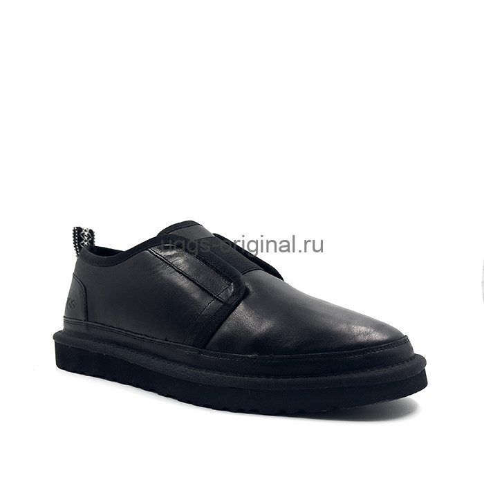 Flex Slippers Leather Black (кожа)